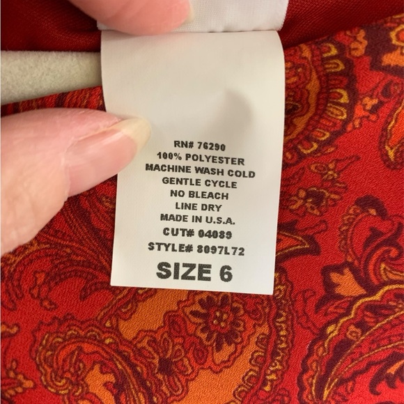 California Concepts Tank dress fall paisley six 6 - Picture 5 of 8